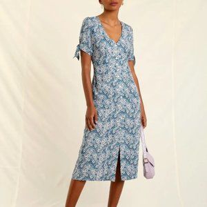 Rouje LEINA dress in GIVERNY BLEU, Size 42 - NWT